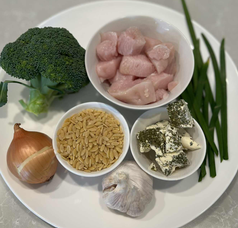 Cheezy One-Pot Chicken & Broccoli Orzo - 2 Serves