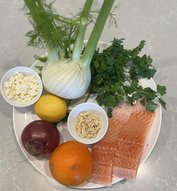 Fennel, Orange and Salmon Salad - 2 Serves